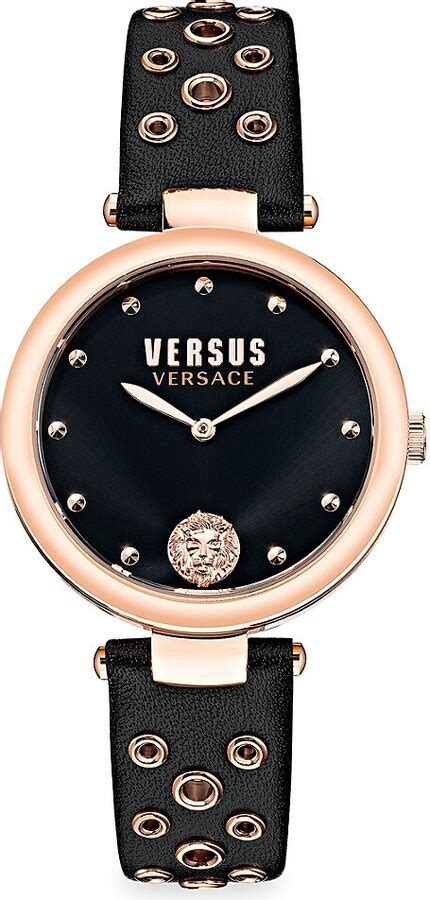 Versus Versace 34MM Los Feliz Rose Goldplated Stainless Steel 